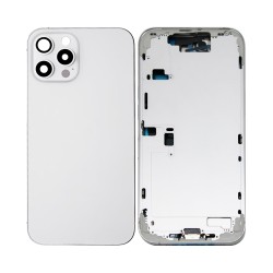 Tampa Traseira+Frame+Flex Apple iPhone 16 Pro Max com  Wireless Charge+Flashlight Flex Branco